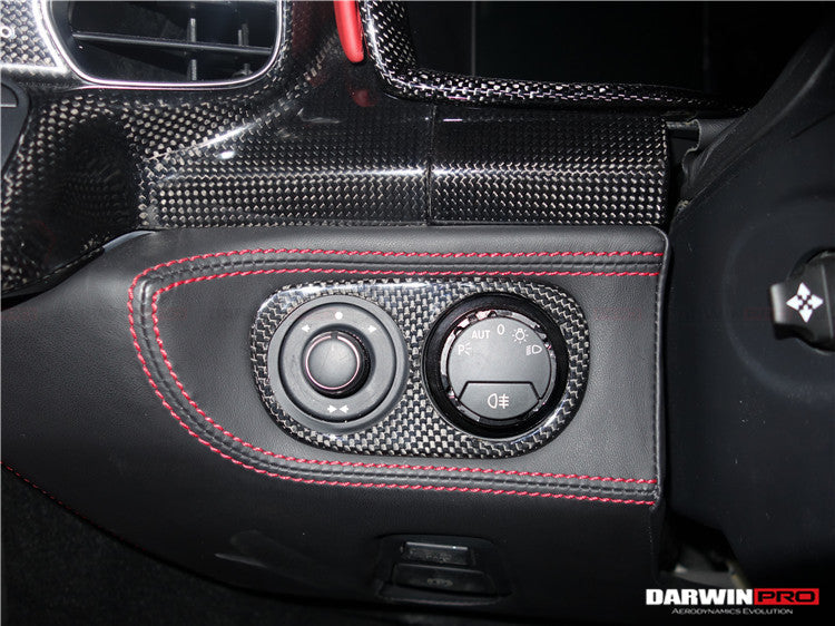 2010-2015 Ferrari 458 Coupe/Spyder/Speciale Dry Carbon Fiber Light Switch Cover
