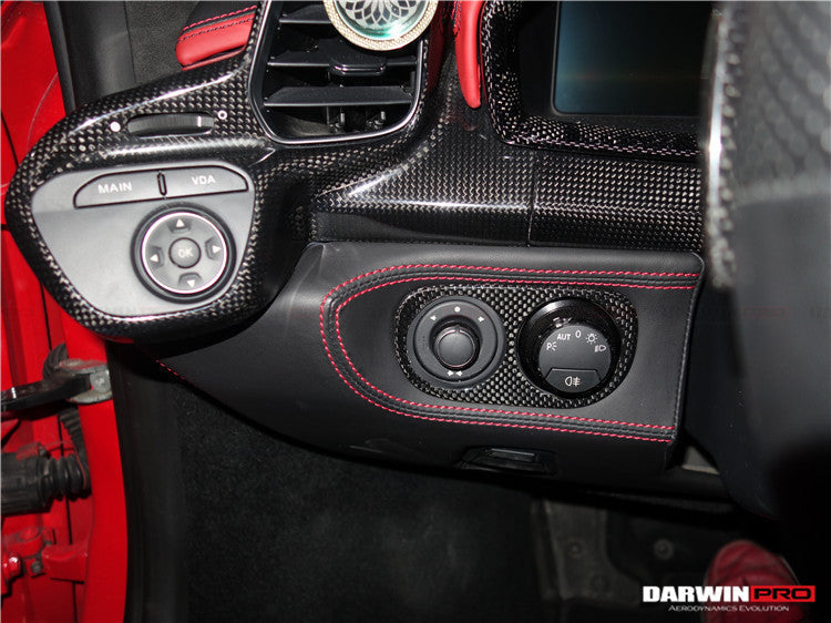 2010-2015 Ferrari 458 Coupe/Spyder/Speciale Dry Carbon Fiber Light Switch Cover