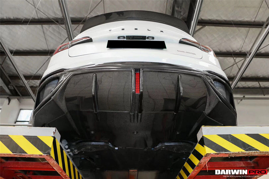 2017-2020 Tesla Model 3 IMP Performance Partial Carbon Fiber Rear Bumper