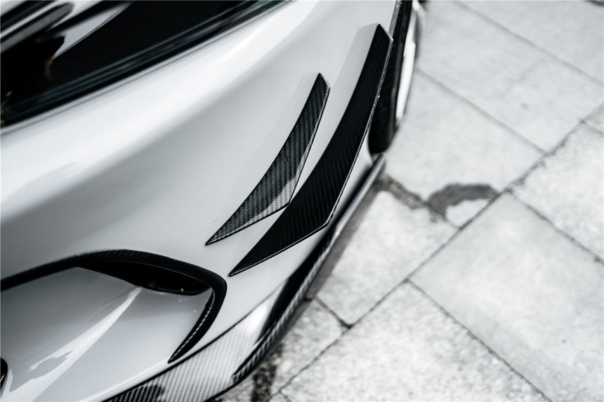 2020-2023 McLaren GT WP Style Dry Carbon Fiber Front Bumper Canards