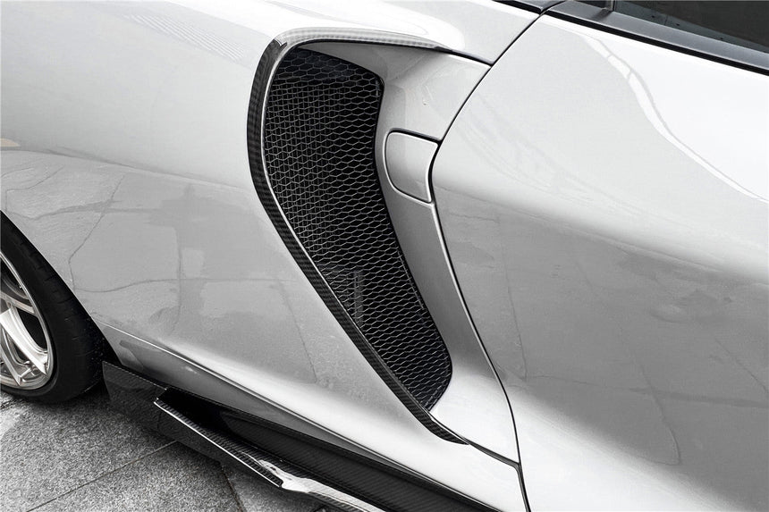 2020-2023 McLaren GT WP Style Dry Carbon Fiber Side Air Intake Blades