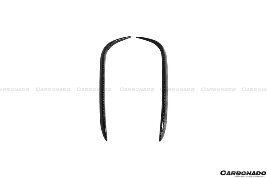 2016-2021 Tesla X SUV RZS Style Carbon Fiber Rear Bumper Canards