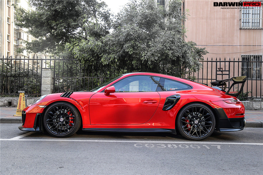 2016-2018 Porsche 911 991.2 Carrera/Targa 4/4S GT2RS Style Carbon Fiber Quarter Panel Side Scoops