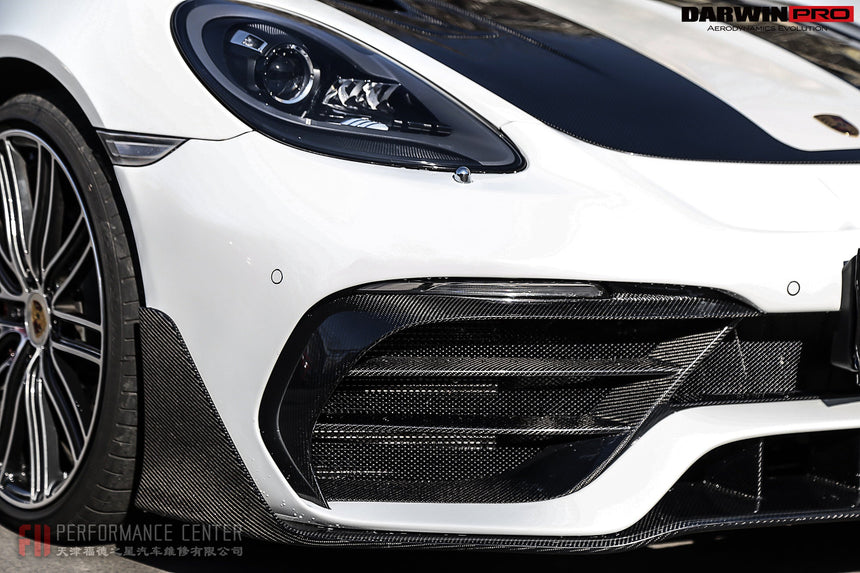 2016-2023 Porsche 718 Cayman/Boxster BKSS Style Partial Carbon Fiber Front Bumper