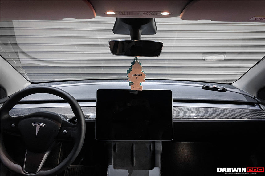 2020-2023 Tesla Model 3/Y OEM Style Autoclave Carbon Fiber Dashboard Trim Interior Replacement