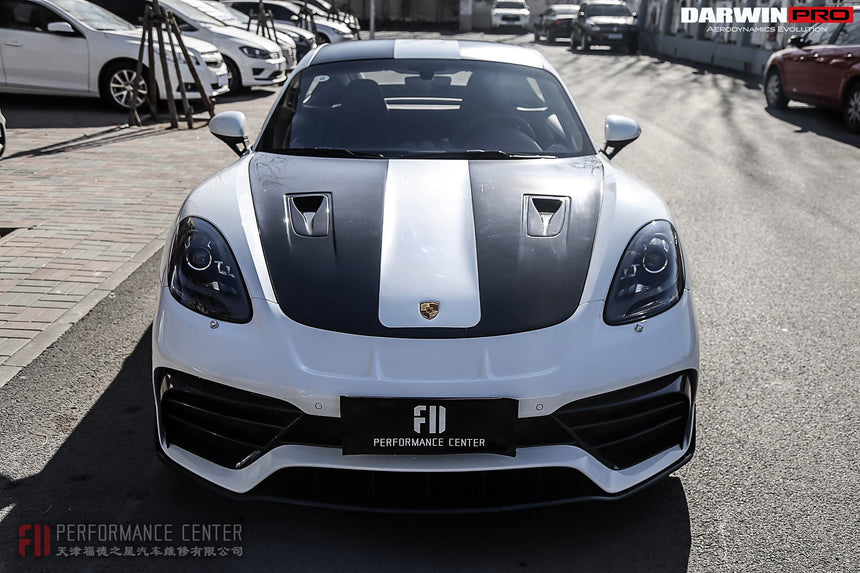 2016-2023 Porsche 718 Cayman/Boxster BKSS Style Partial Carbon Fiber Front Bumper