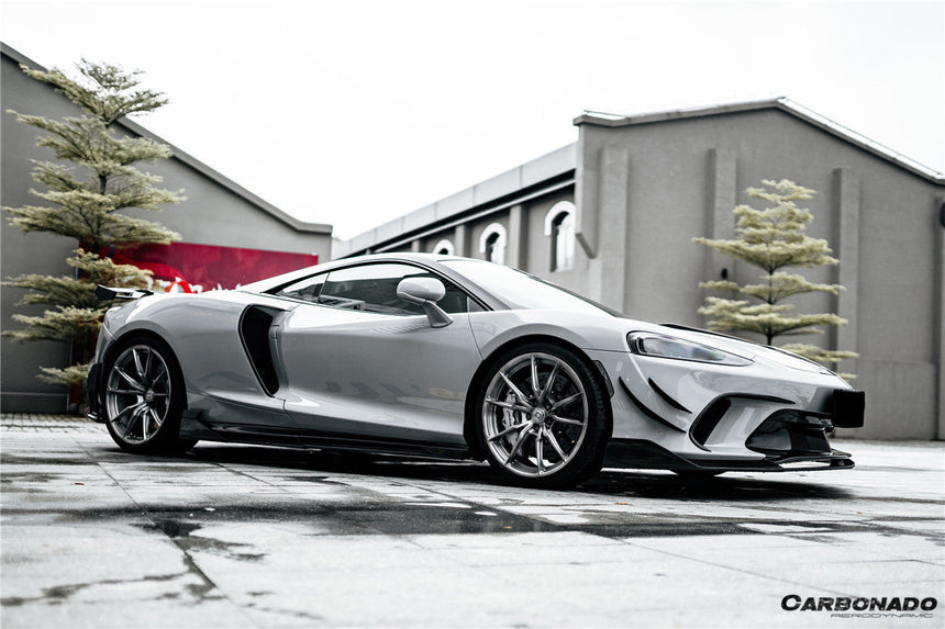 2020-2023 McLaren GT WP Style Dry Carbon Fiber Front Bumper Canards