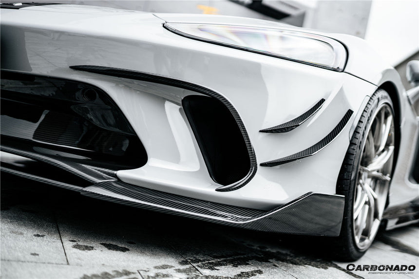 2020-2023 McLaren GT WP Style Dry Carbon Fiber Front Bumper Canards