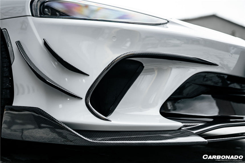 2020-2023 McLaren GT WP Style Dry Carbon Fiber Front Bumper Canards