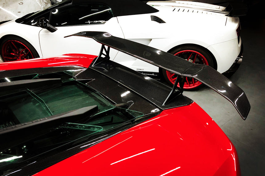 2015-2020 Lamborghini Huracan LP610/LP580 VRS Style Carbon Fiber Trunk Spoiler w/ Base