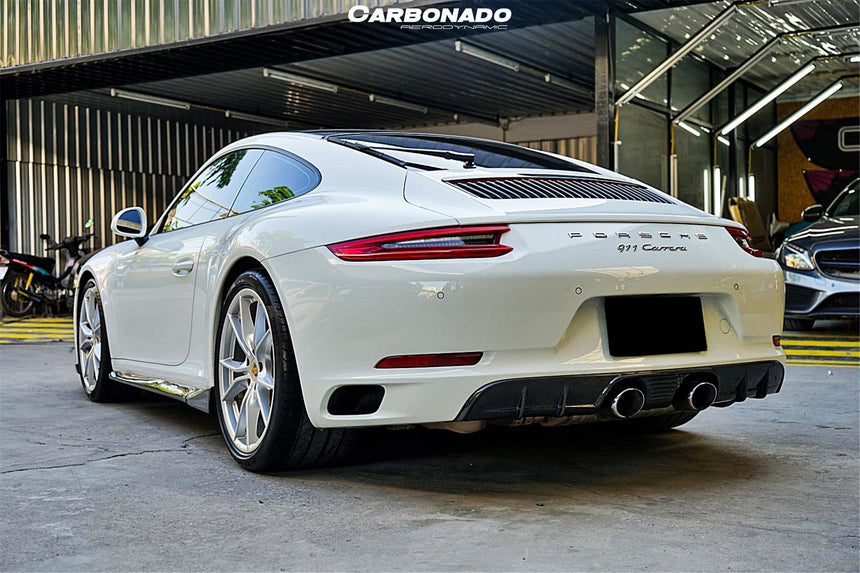 2016-2019 Porsche 911 991.2 Carrera/Targa/S/4S/GTS Style Middle Exhaust Rear Lip