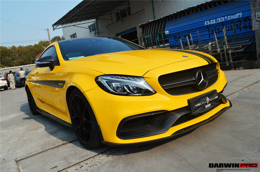 2015-2021 Mercedes Benz W205 C63/S AMG Coupe BKSS Style Carbon Fiber Front Lip