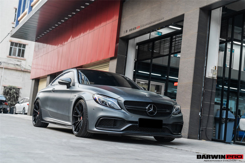 2015-2021 Mercedes Benz W205 C63/S AMG Carbon Fiber Front Canards
