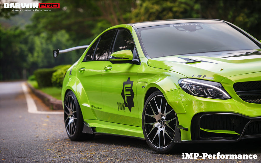 2015-2021 Mercedes Benz W205 C63/S AMG Sedan IMP Performance Partial Carbon Fiber front bumper