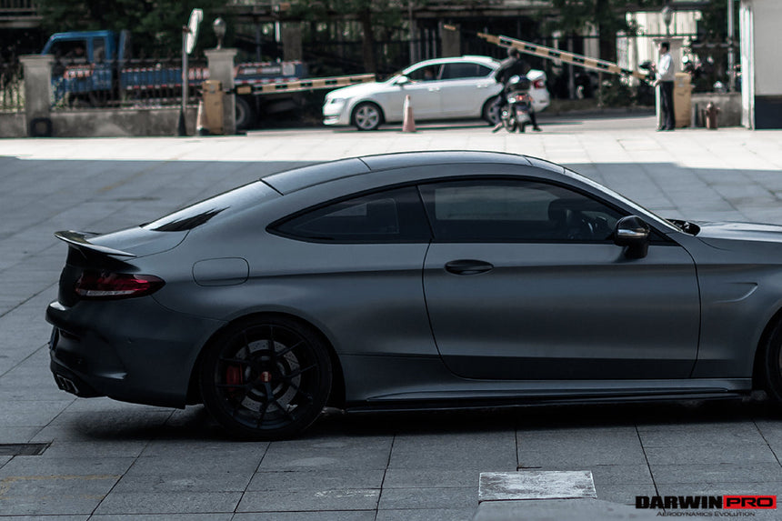 2015-2021 Mercedes Benz W205 C63/S AMG Coupe Carbon Fiber Side Skirts Extension