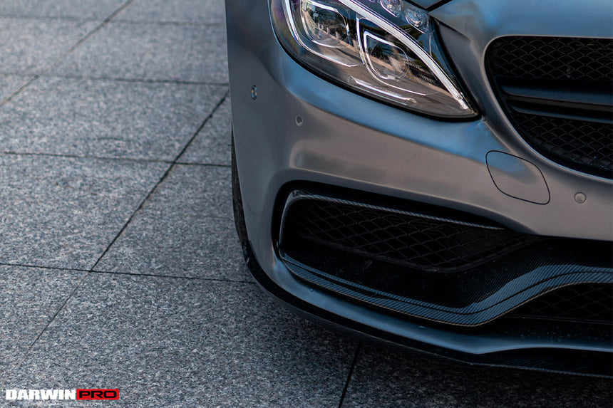 2015-2021 Mercedes Benz W205 C63/S AMG Coupe BKSS Style Carbon Fiber Front Lip