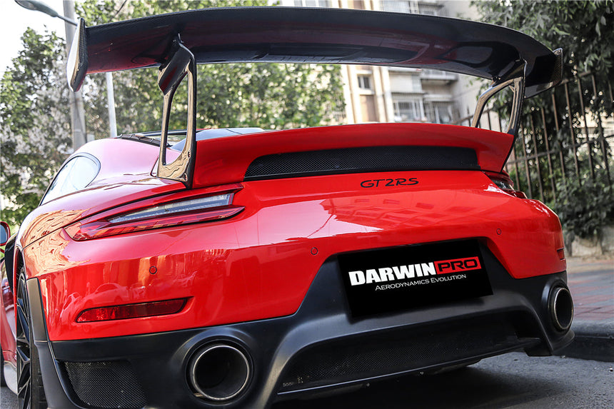 2016-2019 Porsche 911 991.2 Carrera /S GT2RS Style Partial Carbon Fiber Rear Bumper