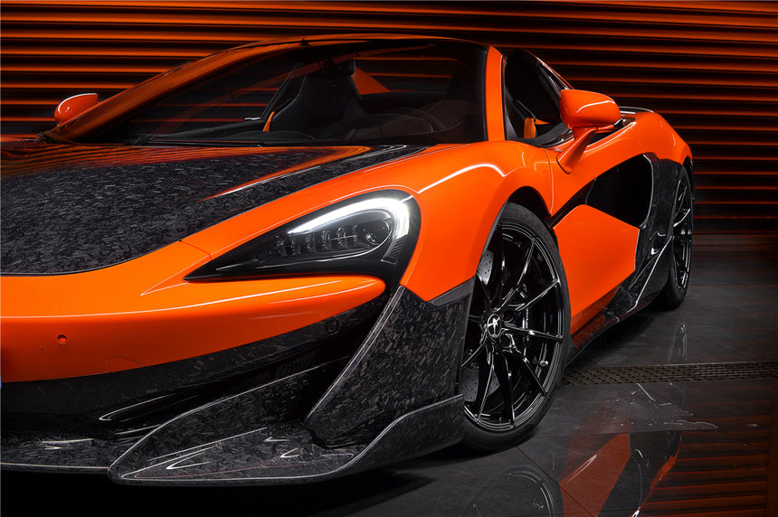 2018-2021 McLaren 600lt Carbon Fiber Front Lip Side Splitter