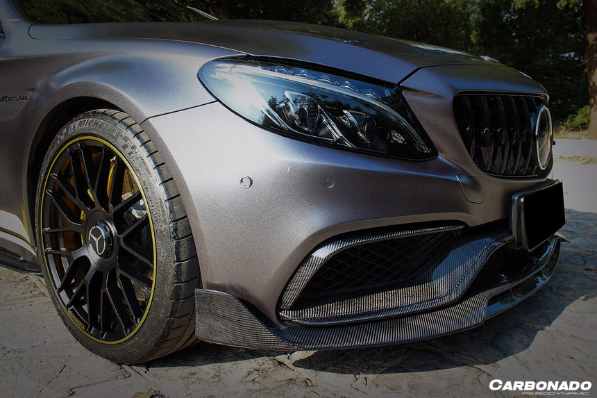 2015-2018 Mercedes Benz W205 C63/S AMG Coupe BR Style Front Lip