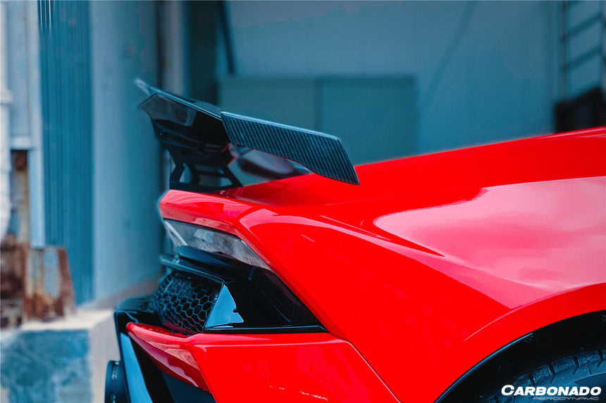 2015-2020 Lamborghini Huracan LP610/LP580 MD Style Carbon Fiber Trunk Spoiler w/ Base