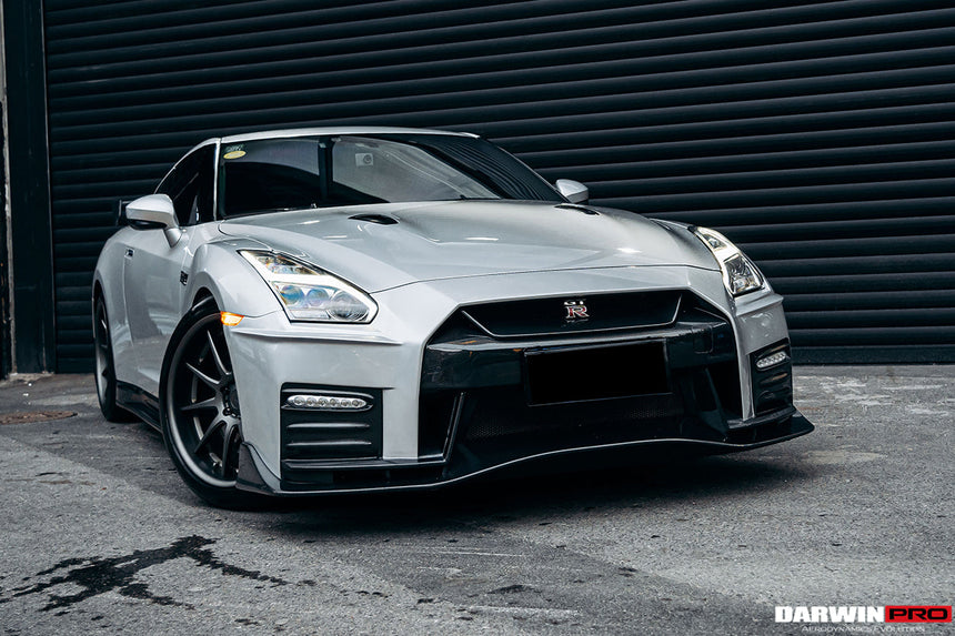 2017-2022 Nissan GTR R35 EBA NSM Style Partial Carbon Fiber Front Bumper