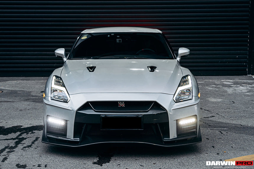 2017-2022 Nissan GTR R35 EBA NSM Style Partial Carbon Fiber Front Bumper