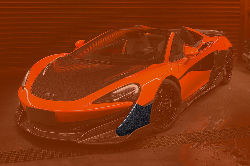 2018-2021 McLaren 600lt Carbon Fiber Front Bumper Side Splitter