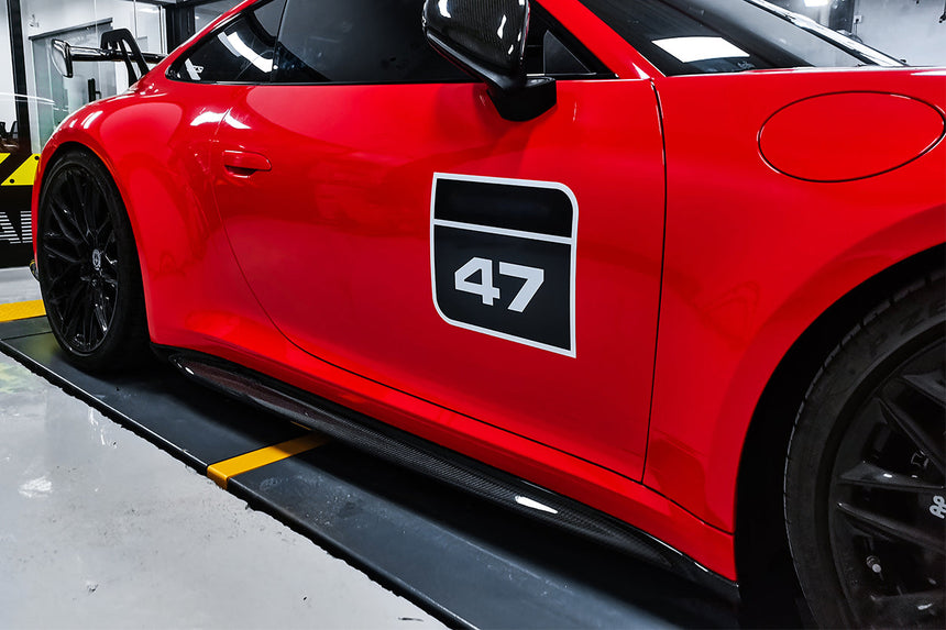 2019-2023 Porsche 911 992 Carrera/S/4/4S/Targa/Cabriolet GT3 Style Side Skirts