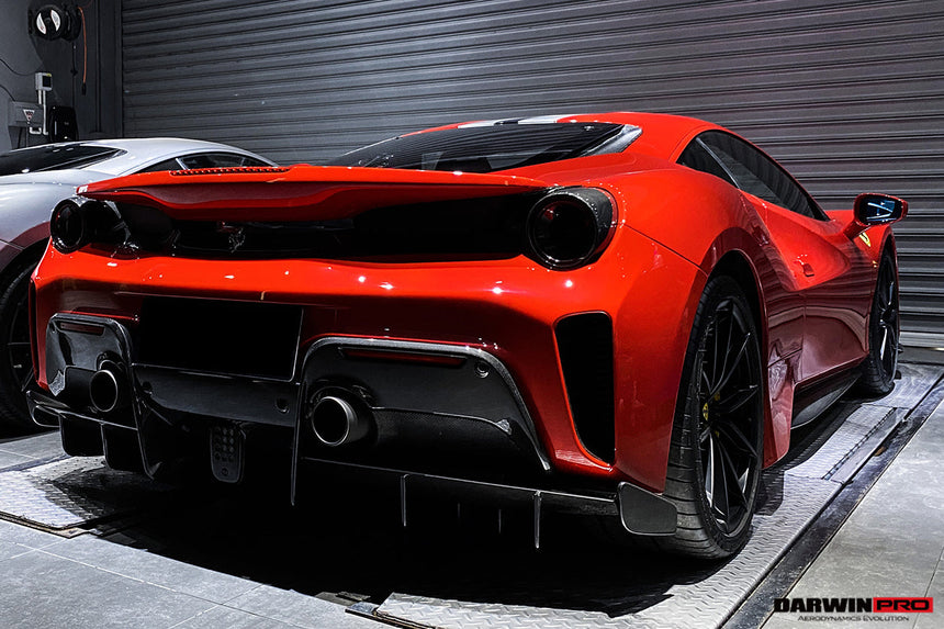2018-2022 Ferrari 488 Pista Carbon Fiber Rear Diffuser