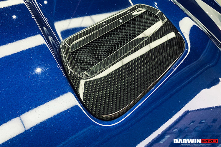 2018-2023 Ford Mustang Carbon Fiber Hood Vents
