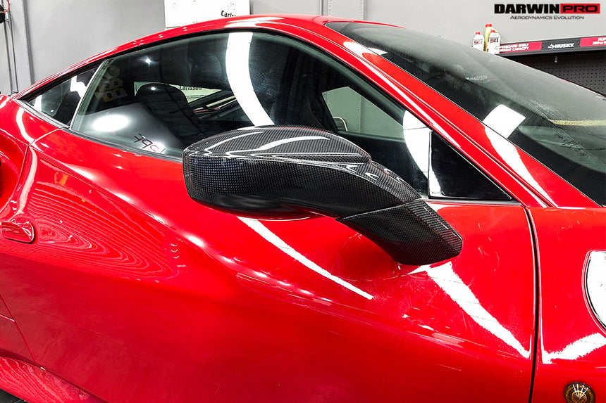 2015-2020 Ferrari 488 GTB/Spyder Carbon Fiber Mirror House & Base Replacement