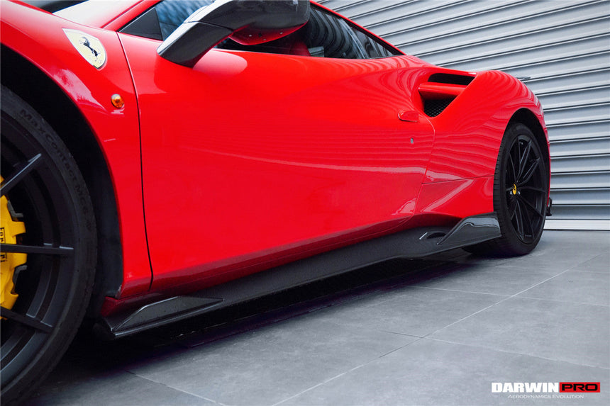2015-2020 Ferrari 488 GTB/Spyder iMP-Performance Carbon Fiber Side Skirts Under Board