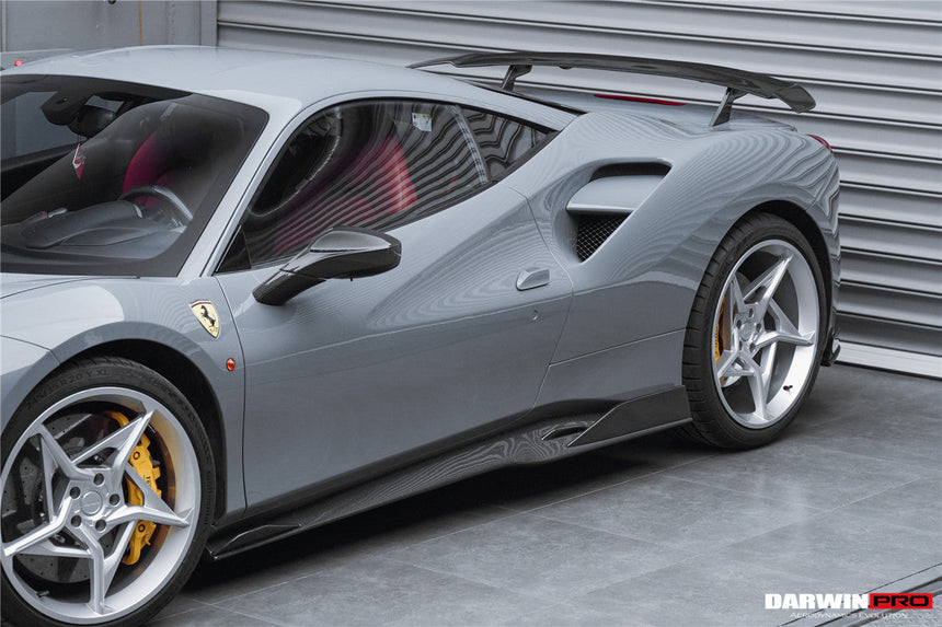 2015-2020 Ferrari 488 GTB/Spyder iMP-Performance Carbon Fiber Side Skirts Under Board