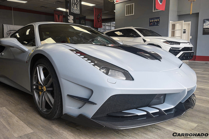 2015-2020 Ferrari 488 GTB/Spyder MA Style Carbon Fiber Hood