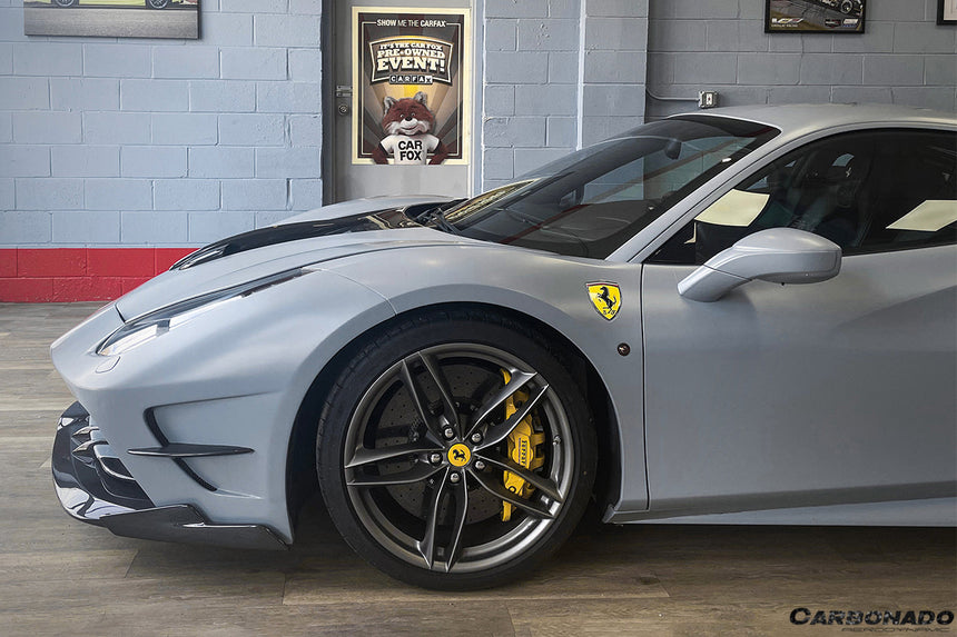 2015-2020 Ferrari 488 GTB/Spyder MA Style Partial Carbon Fiber Front Bumper