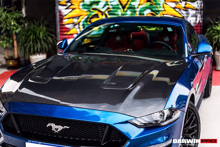 2018-2023 Ford Mustang Carbon Fiber Hood