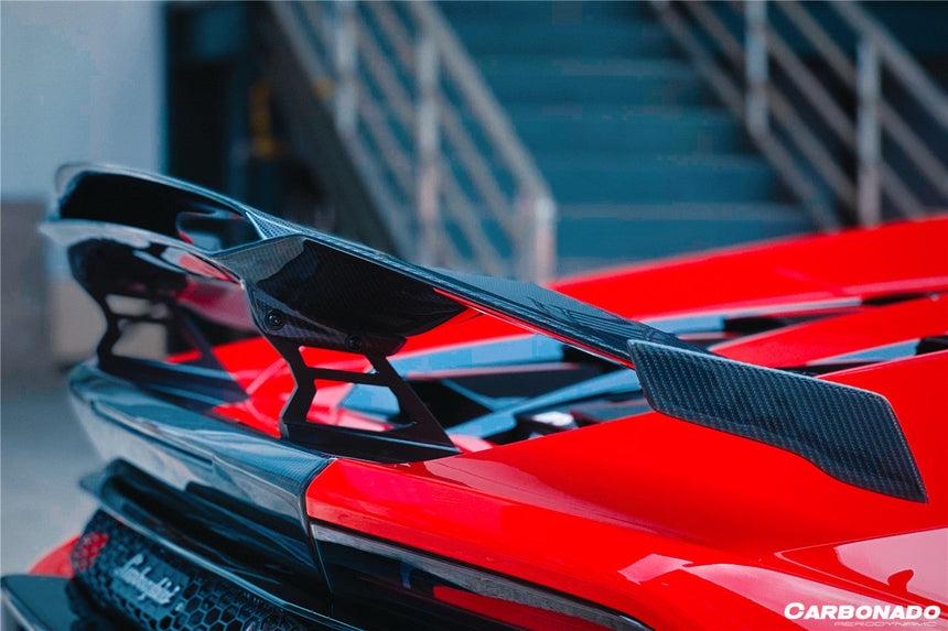 2015-2020 Lamborghini Huracan LP610/LP580 MD Style Carbon Fiber Trunk Spoiler w/ Base