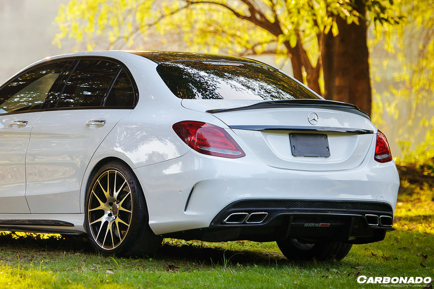 2015-2021 Mercedes Benz W205 C63/S AMG Sedan PS Style Rear Diffuser