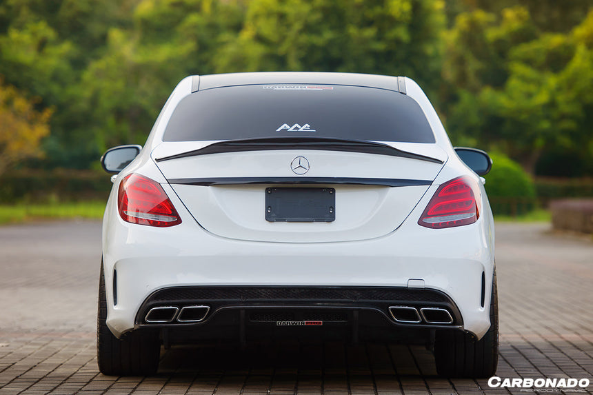 2015-2021 Mercedes Benz W205 C63/S AMG Sedan PS Style Rear Diffuser