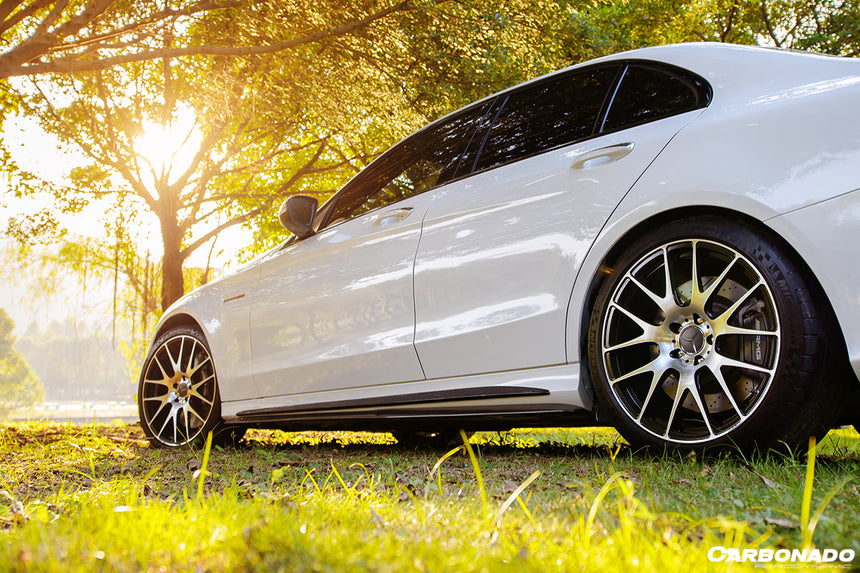 2015-2021 Mercedes Benz C-Class W205 Sedan PS Style Side Skirts