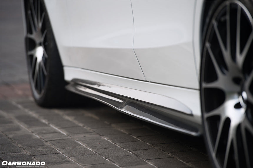2015-2021 Mercedes Benz C-Class W205 Sedan PS Style Side Skirts