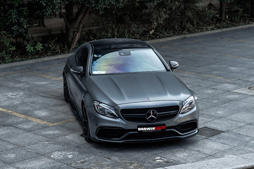 2015-2021 Mercedes Benz W205 C63/S AMG Coupe BKSS Style Carbon Fiber Front Lip