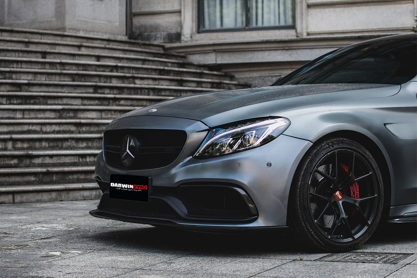 2015-2021 Mercedes Benz W205 C63/S AMG Coupe BKSS Style Carbon Fiber Front Lip