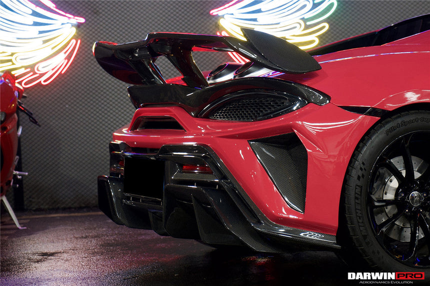 2018-2021 McLaren 600lt BKSS Style Partial Carbon Fiber Rear Bumper