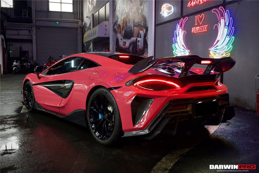 2018-2021 McLaren 600lt BKSS Style Partial Carbon Fiber Rear Bumper