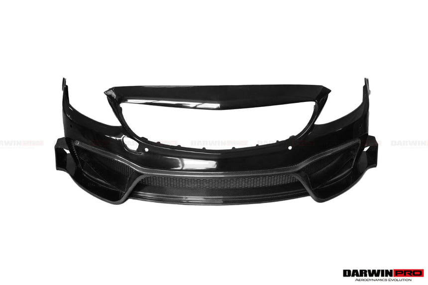 2015-2021 Mercedes Benz W205 C63/S AMG Sedan IMP Performance Partial Carbon Fiber front bumper
