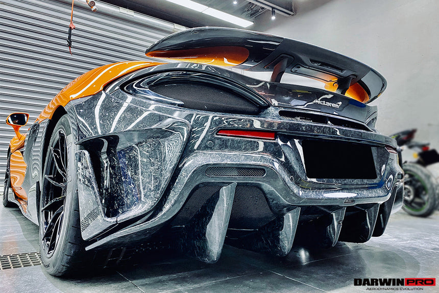2018-2021 McLaren 600lt Carbon Fiber Rear Bumper Side Canards