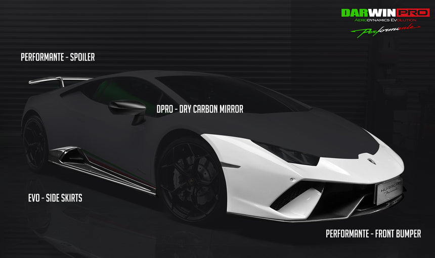 2015-2020 Lamborghini Huracan LP610/LP580 EVO Style Side Skirts