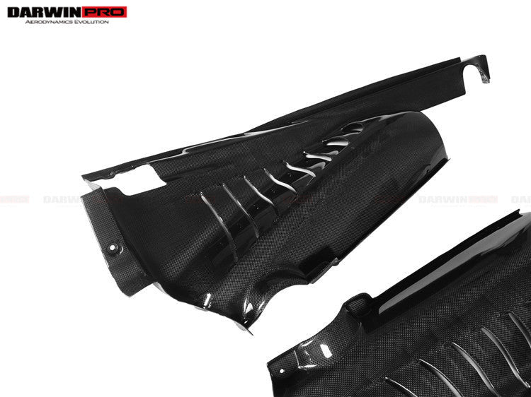 2015-2022 Ferrari 488 GTB/Pista/F8 Dry Carbon Fiber Engine Bay Panels With Heat Protection