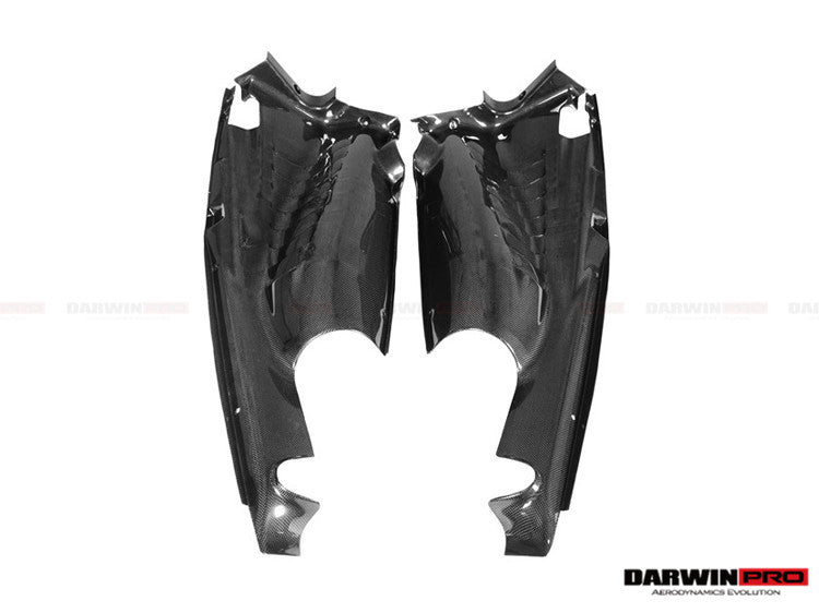 2015-2022 Ferrari 488 GTB/Pista/F8 Dry Carbon Fiber Engine Bay Panels With Heat Protection